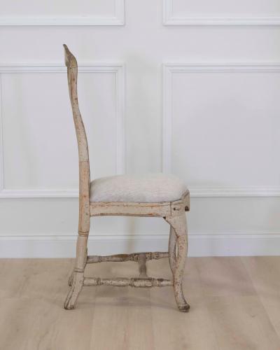 Swedish 18th Century Rococo Painted Chair