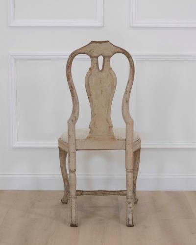 Swedish 18th Century Rococo Painted Chair