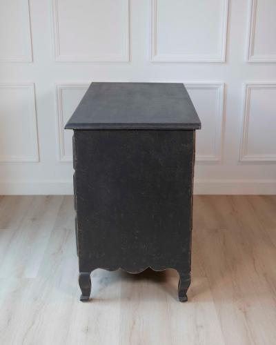 Swedish 18th Century Writing Desk Commode with Original Brass Hardware c 1760