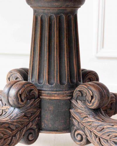 Swedish 19th Century Empire Oval Center Table circa 1830