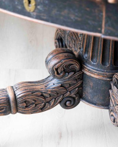 Swedish 19th Century Empire Oval Center Table circa 1830