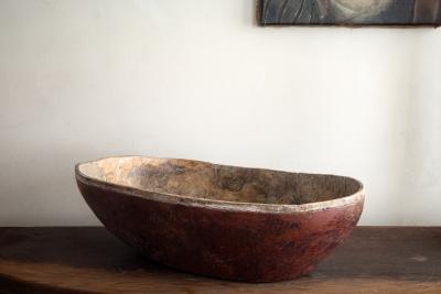 Swedish 19th Century Folk Art Root Wood Bowl