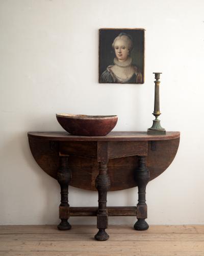 Swedish 19th Century Folk Art Root Wood Bowl