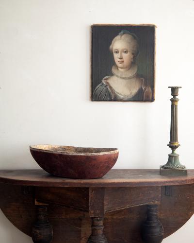 Swedish 19th Century Folk Art Root Wood Bowl