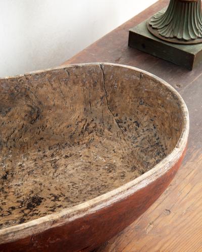 Swedish 19th Century Folk Art Root Wood Bowl