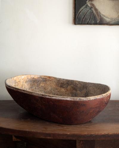 Swedish 19th Century Folk Art Root Wood Bowl