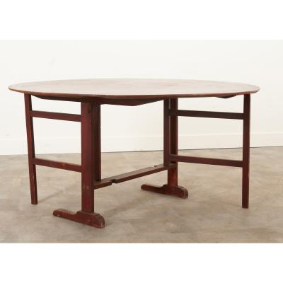 Swedish 19th Century Gateleg Tilt Top Table