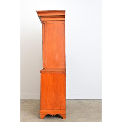 Swedish 19th Century Painted Linen Press