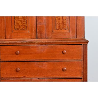 Swedish 19th Century Painted Linen Press