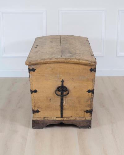 Swedish 19th Century Painted Pine Blanket Chest