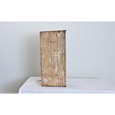 Swedish 19th Century Pine Wall Mounted Corner Cabinet