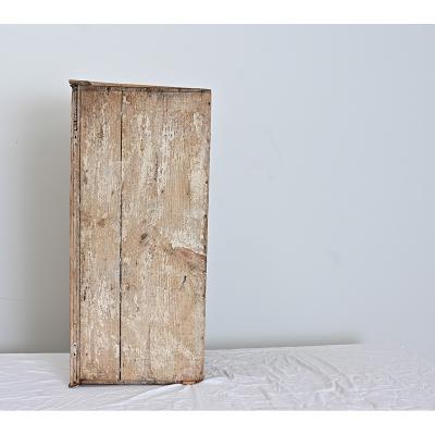 Swedish 19th Century Pine Wall Mounted Corner Cabinet