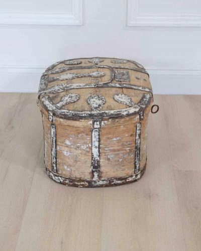Swedish 19th Century Scraped Pine Strong Box
