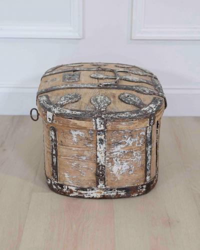 Swedish 19th Century Scraped Pine Strong Box