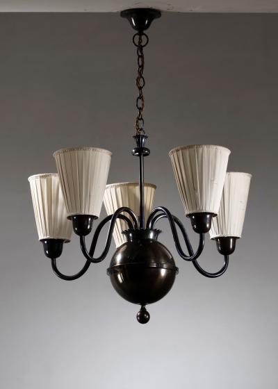 Swedish 5 arm Grace chandelier