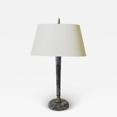 Swedish Art Deco Adjustable Desk Lamp in Kolm rden Marble