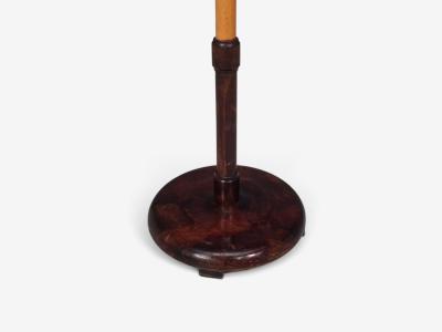 Swedish Art Deco Adjustable Floor Lamp Birch Metal Sweden 1930s