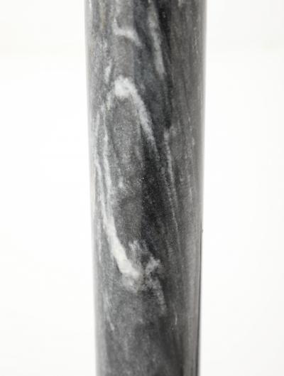 Swedish Art Deco Brass Marble Candlesticks