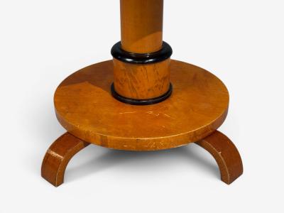 Swedish Art Deco End Table Birch Ebonized Wood Sweden 1930s