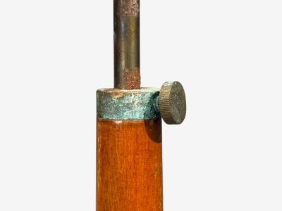 Swedish Art Deco Floor Lamp Burl Brass Sweden 1940s