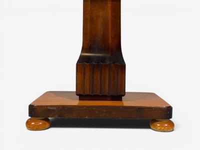 Swedish Art Deco Inlaid Side Table Stained Wood Sweden 1930s
