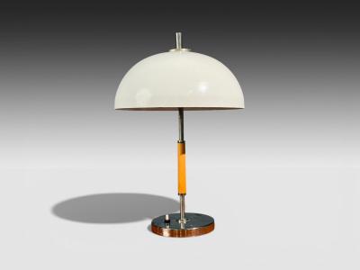 Swedish Art Deco Table Lamp Chrome Plastic Sweden 1930s