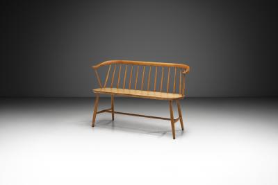 Swedish Bench in Birch by Nesto M bel AB Sweden 20th Century