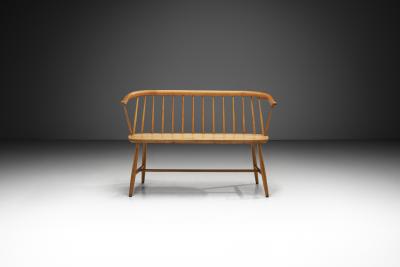 Swedish Bench in Birch by Nesto M bel AB Sweden 20th Century