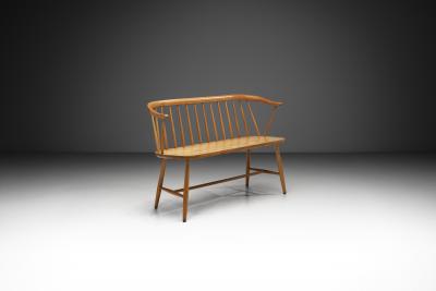 Swedish Bench in Birch by Nesto M bel AB Sweden 20th Century