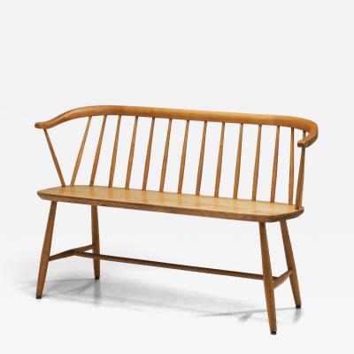 Swedish Bench in Birch by Nesto M bel AB Sweden 20th Century