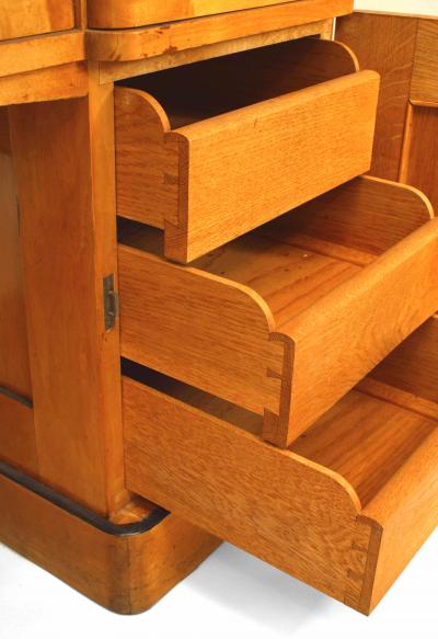 Swedish Biedermeier Birch Kneehole Desk