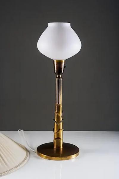 Swedish Brass Table Lamp 1950s