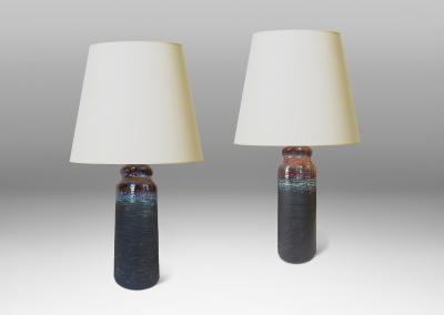 Swedish Brutalist Pair of Table Lamps