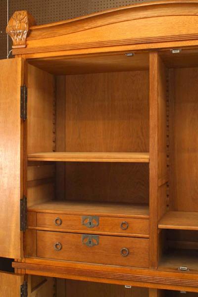 Swedish Carl Westman Arts Crafts Oak Cabinet