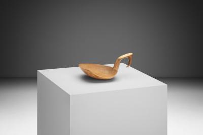 Swedish Carved Birch Ladle Sweden Early 19th Century