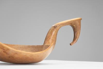 Swedish Carved Birch Ladle Sweden Early 19th Century