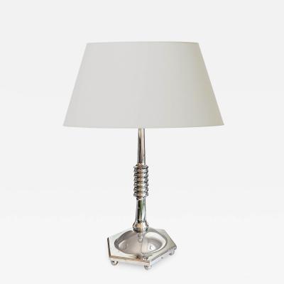 Swedish Chromed Art Deco Lamp