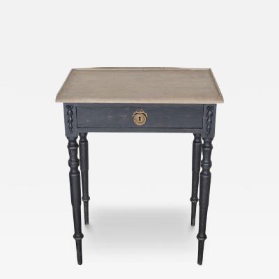 Swedish Console Table with Gallery Edge and Contrasting Painted Top circa 1880