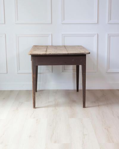 Swedish Country Pine Table with Drawer circa 1840