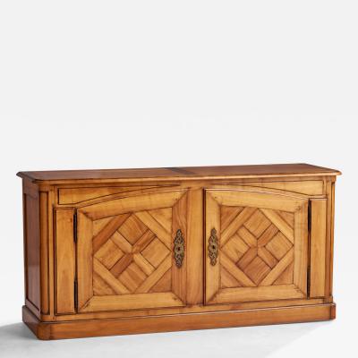 Swedish Designer Cabinet with Oak and Brass Sweden 1930s