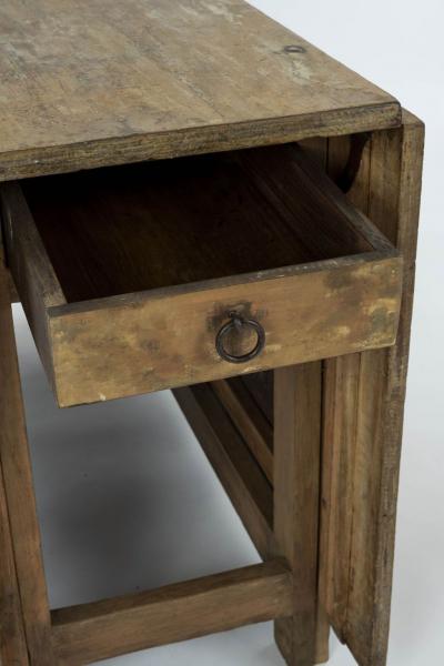 Swedish Drop Leaf Dining Table in Early Ocher Paint