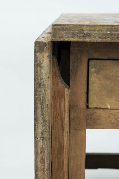 Swedish Drop Leaf Dining Table in Early Ocher Paint