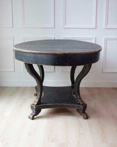 Swedish Early 19th Century Oval Center Table