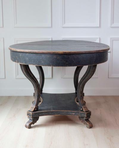 Swedish Early 19th Century Oval Center Table