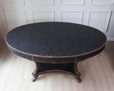 Swedish Early 19th Century Oval Center Table