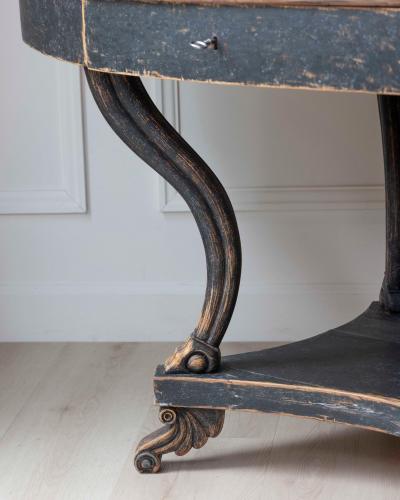 Swedish Early 19th Century Oval Center Table