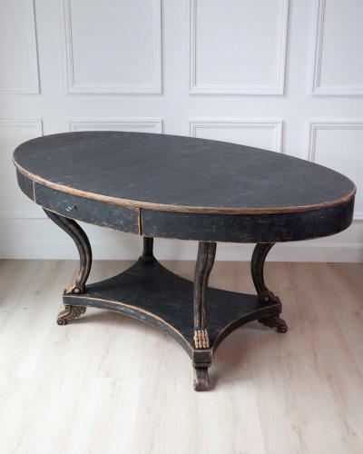Swedish Early 19th Century Oval Center Table