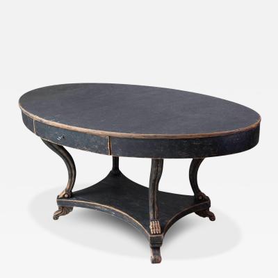 Swedish Early 19th Century Oval Center Table