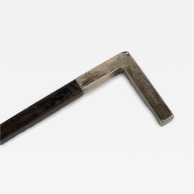 Swedish Edwardian Ebony and Silver Cane