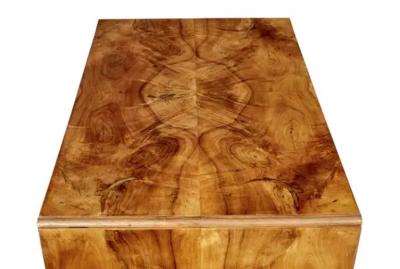 Swedish Empire Revival 1870s Birch Sofa Table with Drop Leaves and Carved Legs